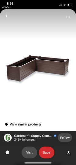 L Shaped Planter Box