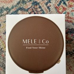 NEW Mele & Co Passage Travel Jewelry Case Brown