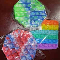 Multi Color Fidget Poppers, New, $5 Each