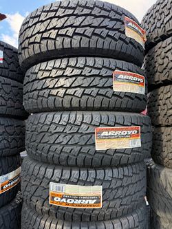 🚨‼️vendo set de llantas Lt 285 70 17 arroyo allterain tires