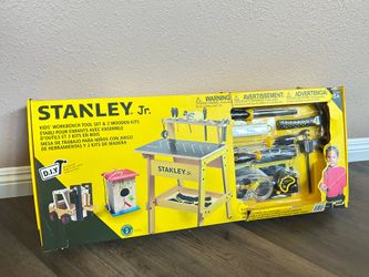 Stanley Jr. Kids' Workbench Tool Set & 2 Wooden Kits