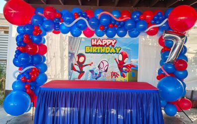 Spider Man - Balloon Garland
