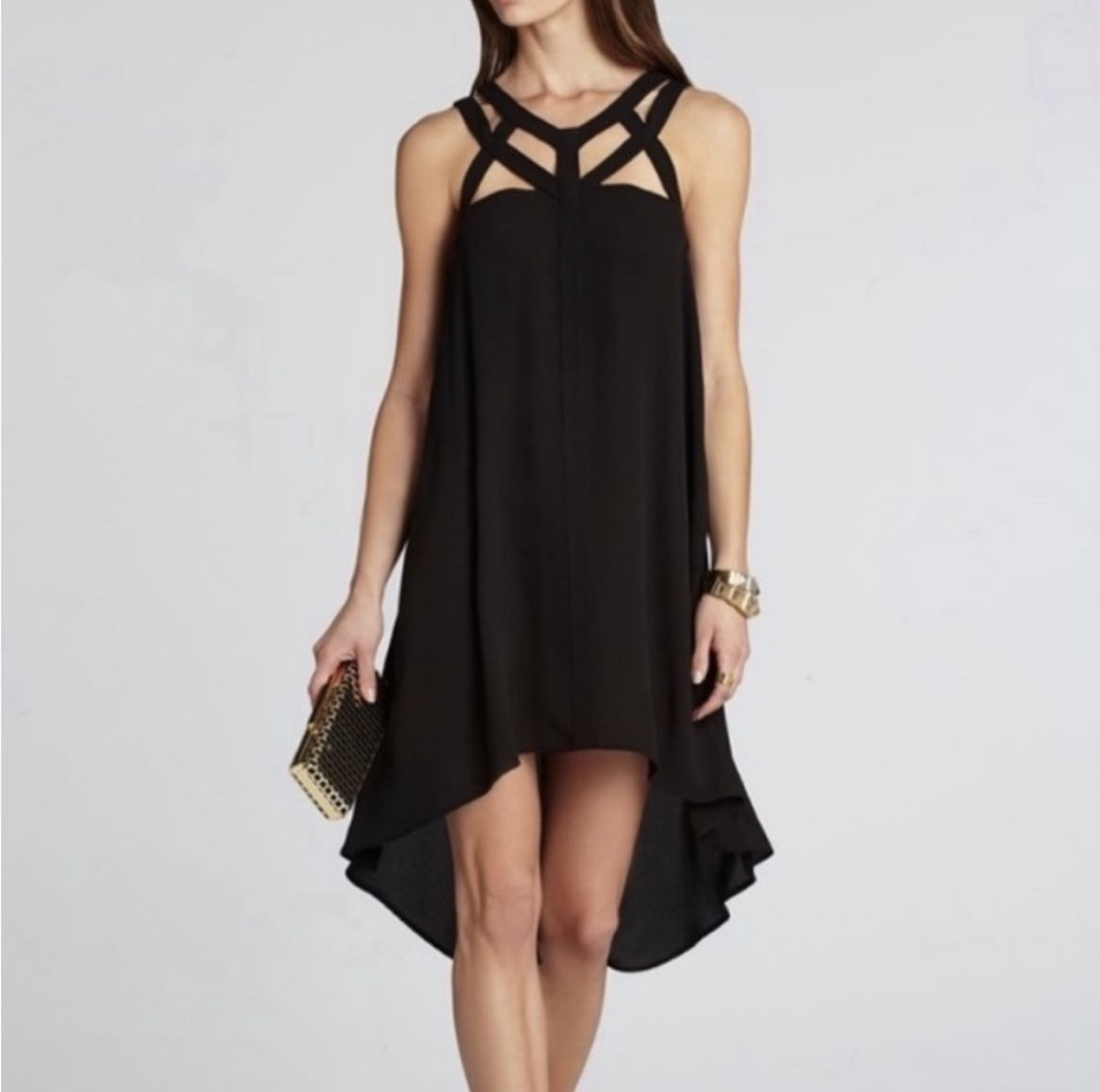 BCBGMAXAZRIA Babette Black Dress - Size Medium