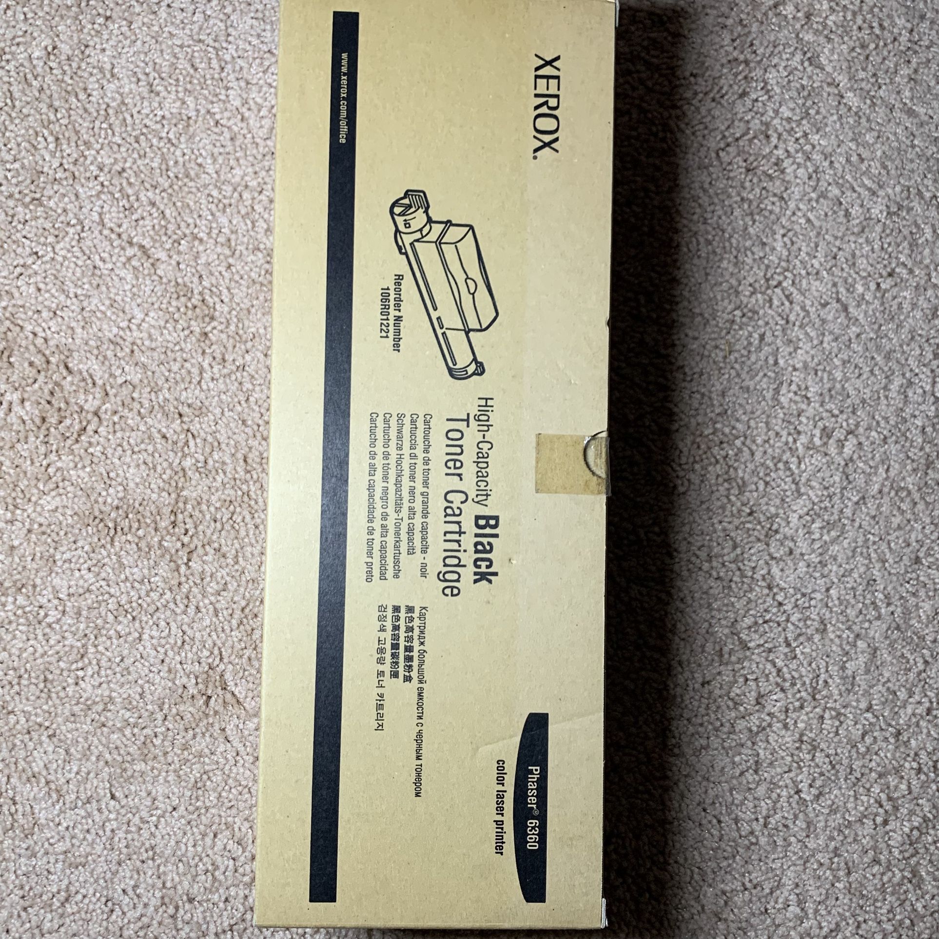 . Black (6x): 6 Xerox Phaser 6360 Black Toner – High Capacity – Brand New OEM 2. Yellow (5x): 5 Xerox Phaser 6360 Yellow Toner – High Capacity – Bran