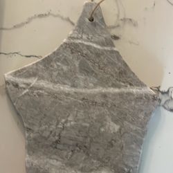 Grey marble Serving Board/ Unique Shape