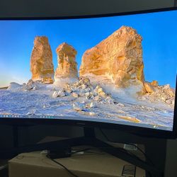 Samsung 27″ Odyssey G55A Curved Gaming Monitor