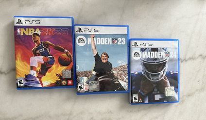 Madden 23/24 and NBA2K3 PS5 Games