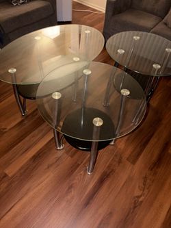 Living room coffee table set
