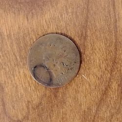 1881 USA America Indian Head Penny Cent coin