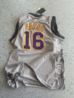 Adidas Los Angeles Lakers Pau Gasol #16 2010 NBA Finals Champions Jersey Men’s Large (Size 48) NWT
