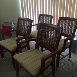 4 Bamboo chairs