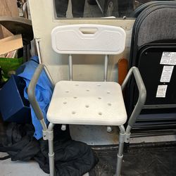 Medical Shower Chair with Back & Arms- Excellent Condition