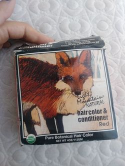 Botanical hair color-RED. Certified organic