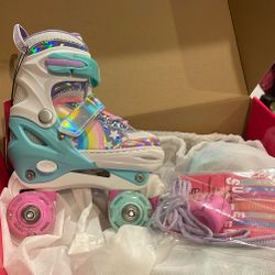 Silver Inline Roller Skates