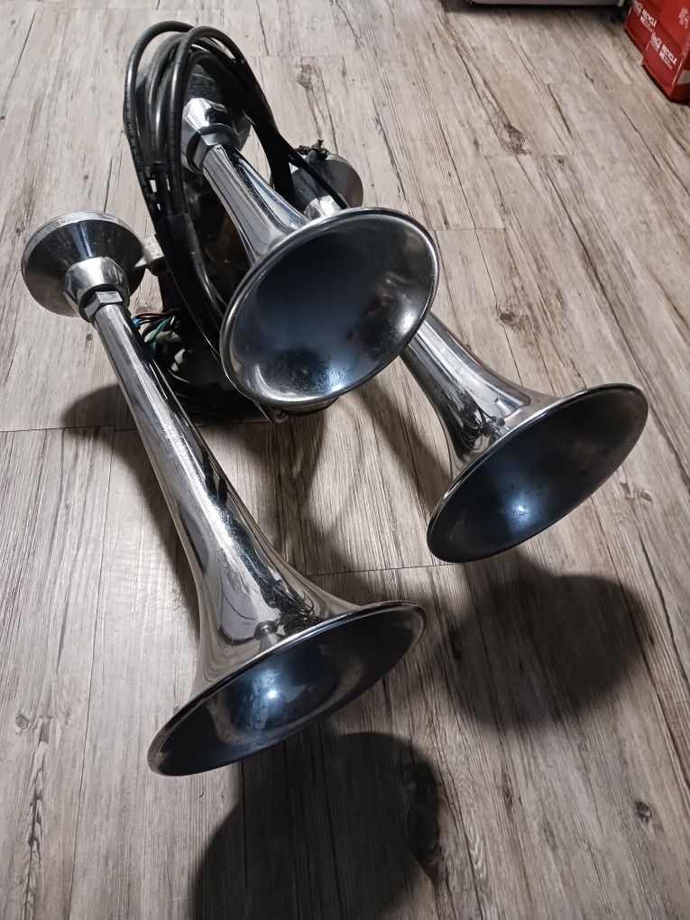 Train Horn Airhorn Kit With 200 Psi Compressor