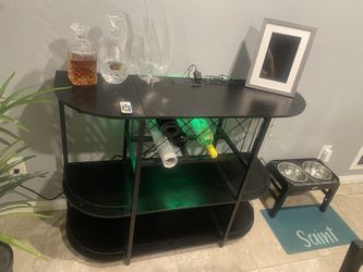 LED cabinet Coffee Bar Storage