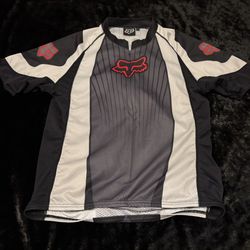 Mens Large Vintage Fox Racing Cycling Jersey