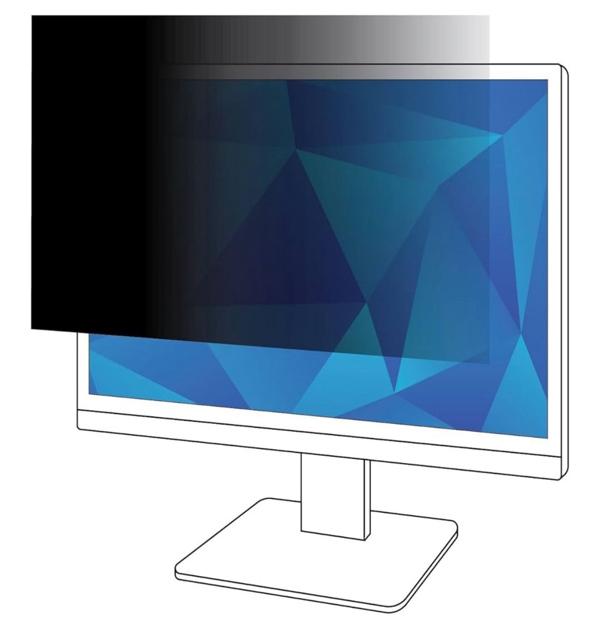 3M Frameless Blackout Privacy Filter for 24" Widescreen