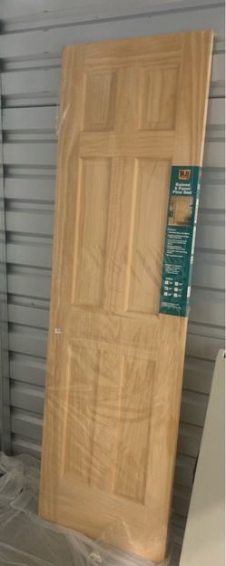 Solid Hardwood 6-Panel Interior Door (24" wide 80” high) - new old stock