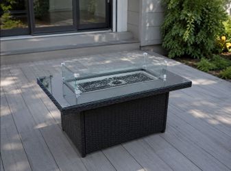 45” Black Outdoor 54k BTU Fire pit Fire Table *New - Same-Day Delivery*