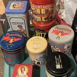 Variety Of Vintage Tin Cans