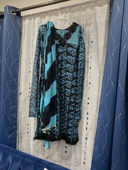 Pakistani Net Dress - Girls - M - Size