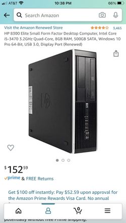 HP windows 10 computer desktop used but perfect condition (comes with a graphics card)