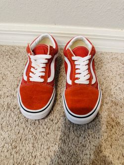 Vans Old Skool Red Suede Low-Top Sneakers