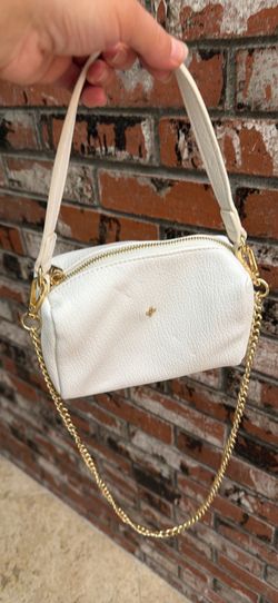 PETA + JAIN White Pebble Vegan Leather crossbody