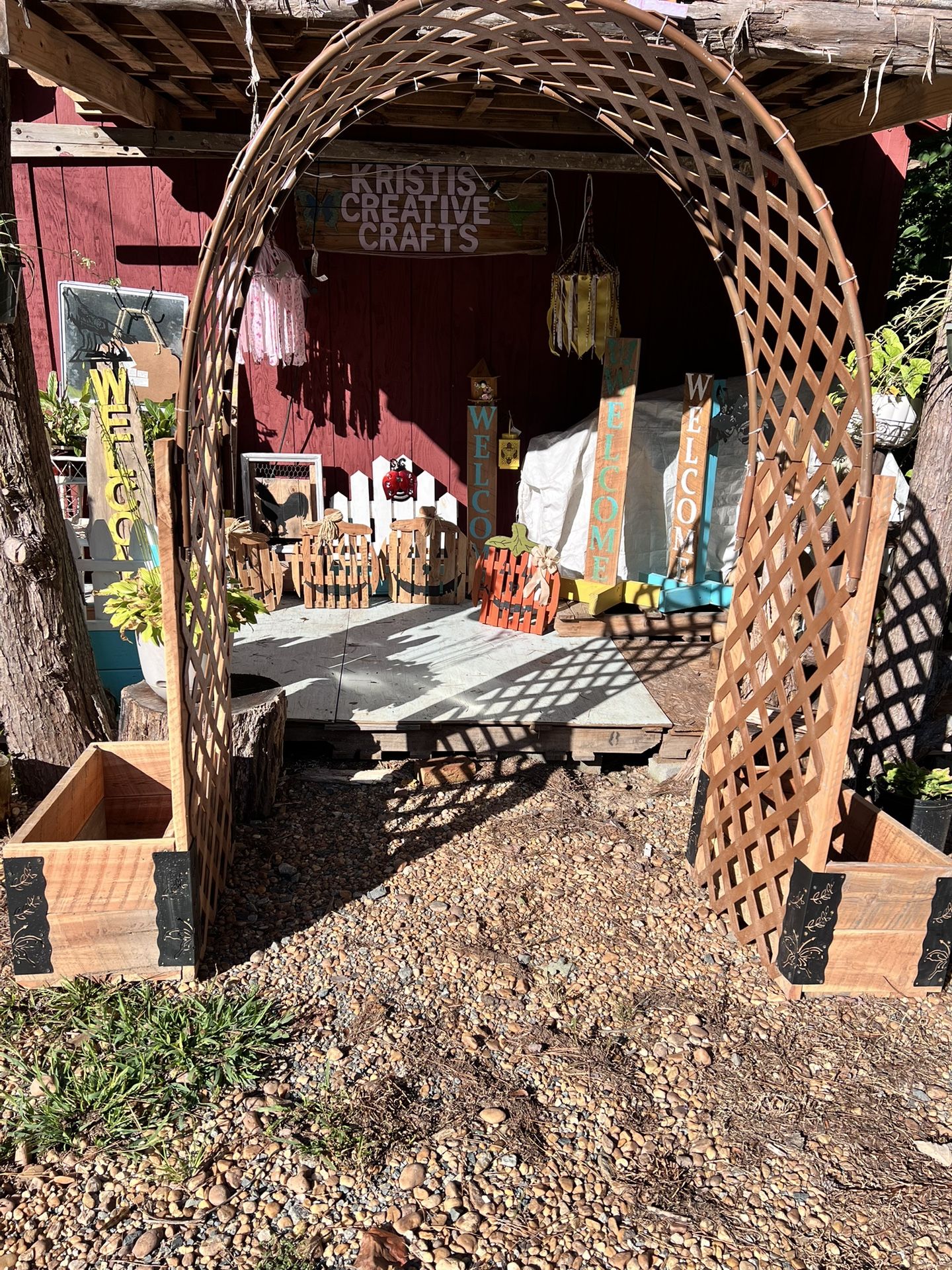 Handcrafted Lattice Arch