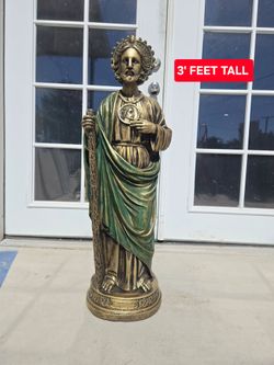 CONCRETE CEMENT SAINT JUDE STATUES (SAN JUDAS TADEO) **3' FEET TALL **$180 EACH
