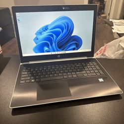 HP ProBook 450 G5 15” Laptop 1.80ghz Core i7-8550U 8gb RAM 256gb SSD USB-C Windows 11 Pro 