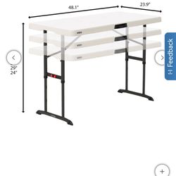 Lifetime Commercial 4' Adjustable Height Table