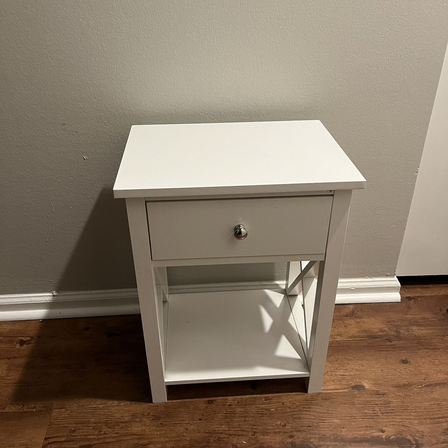 One Drawer End Table Side Table/ Brand New