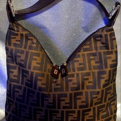 Brown Zucca FENDI shoulder bag