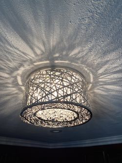 Crystal Diamond cieling lamp $$90