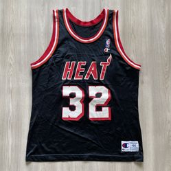 Vintage 90s Harold Miner Miami Heat Champion NBA Jersey  “Baby Jordan”  Sz 44 