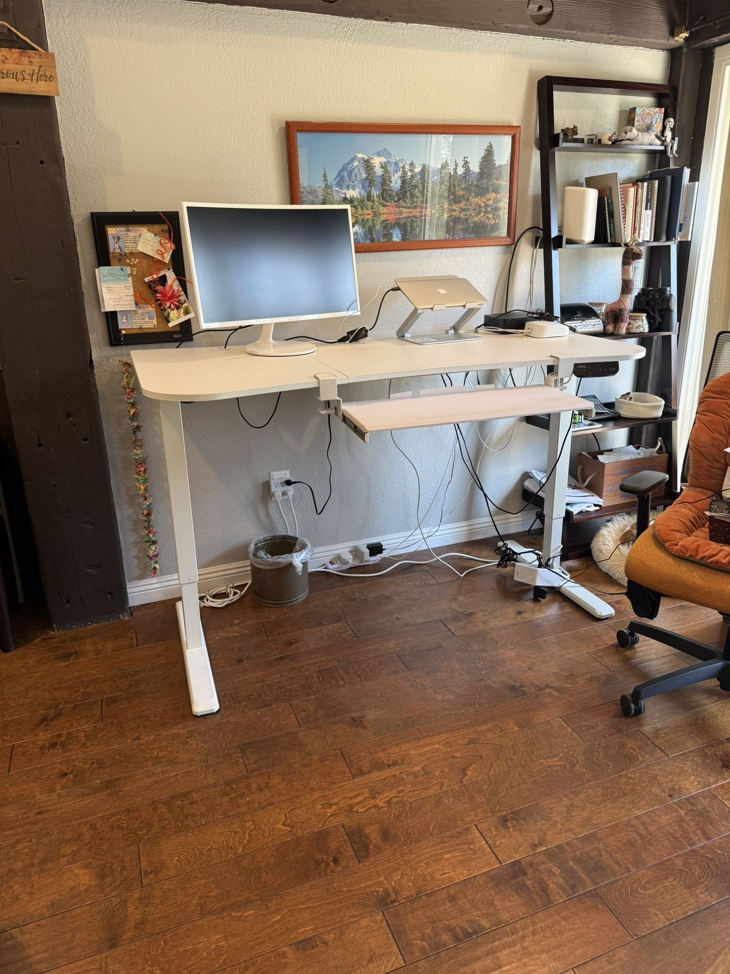 VIVO Electric 63 x 32 in Standing Desk, Memory Height Adj w/tray, 176 lb Frame Supp , 2E Series, w