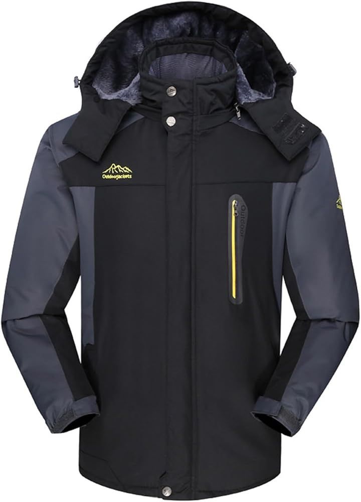 Mens 2023 Mountain Waterproof Ski Snow Jacket Winter Windproof Rain Jackets Waterproof Outdoor Mountain Hiking Coats Size Small