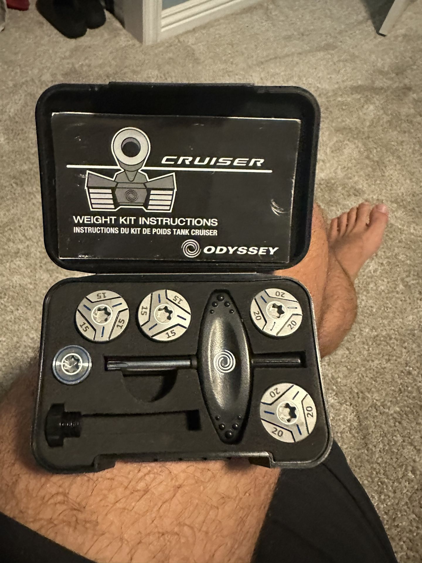 Odyssey Tank Cruiser Putter Weight Kit with Case