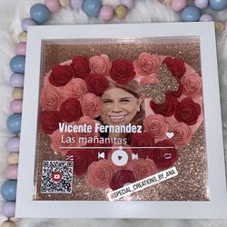 Customized Shadow Boxes with QR code song ❤️ Order yours for any ocasión 