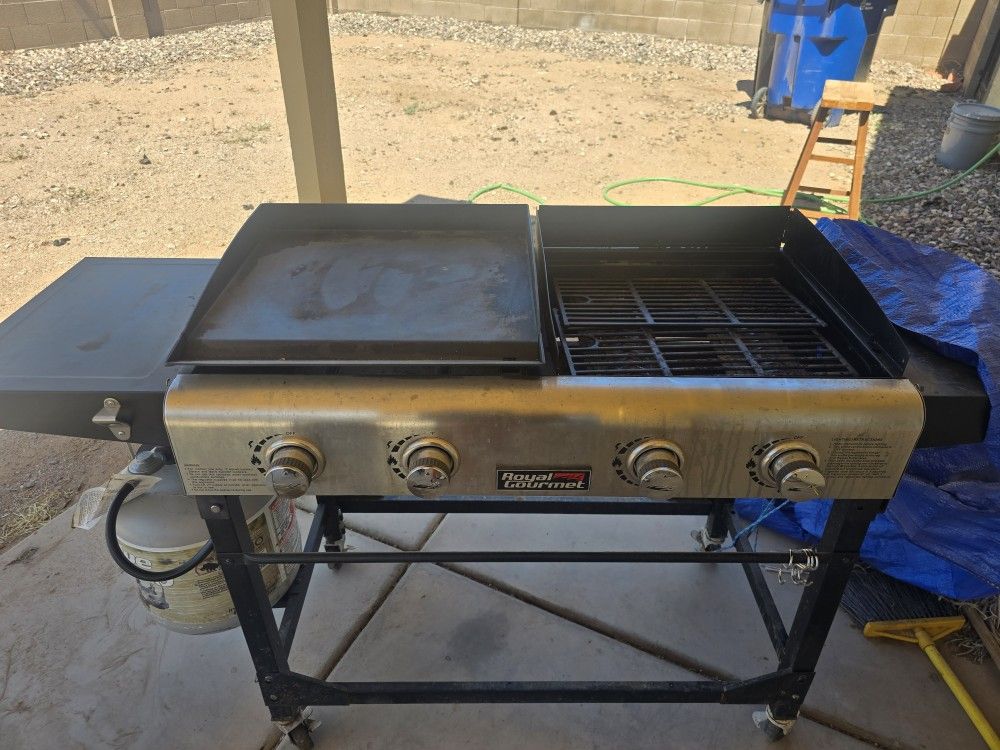 Propane Dual BBQ Grill (Flat &Grill) Surface