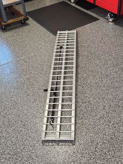 Motorcycle ramp single aluminum