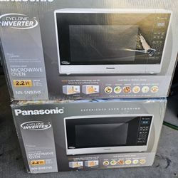 Panasonic microwave 2.2cu.ft 1250w stainless steel with cyclonic inverter technology 