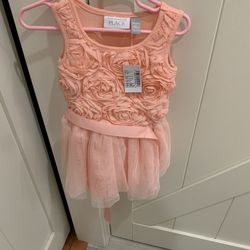 Peach Flower dress 