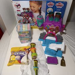 Play-Doh Set with Air Dry Clay and Chalk