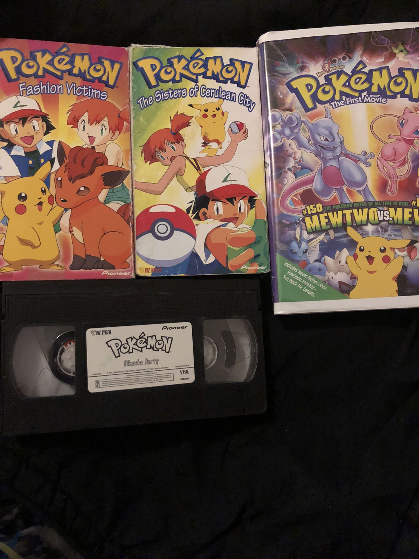 4 POKÉMON VHS MOVIES ALL SHOWN