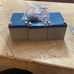 3 12v Batteries Brand New Never Used O Have Six Batteries