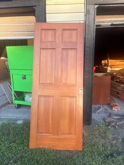 6-Panel sliding Wood Door 3