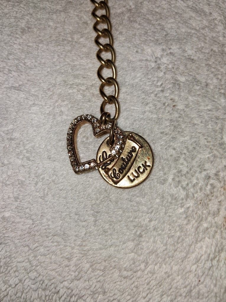 Juicy Coutour Goldtone Charm Bracelet